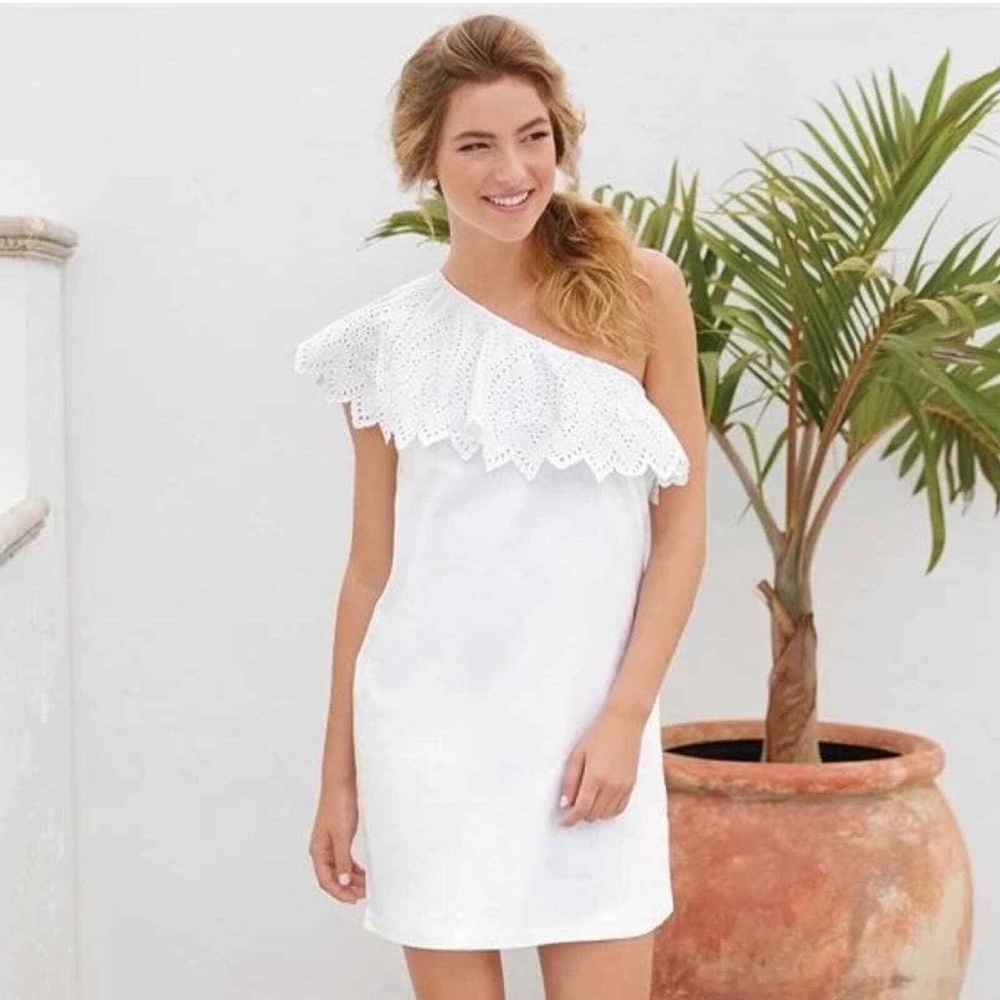 NEW! Mud Pie Laurel One Shoulder dress XS